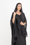 SLITED ORGANZA CHIFFON COVER UP