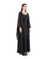 SLITED ORGANZA CHIFFON COVER UP