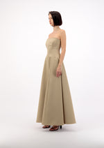 STRAPLESS DRESS WITH HOOD