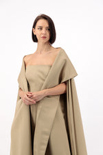 STRAPLESS DRESS WITH HOOD