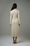 RIBBED SHIRT DRESS