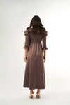 ELASTIC BUST AND SLEEVE DETAIL DRESS