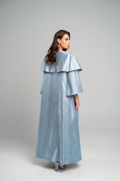 STRAPLESS DRESS X WIDE SLEEVE COVER UP