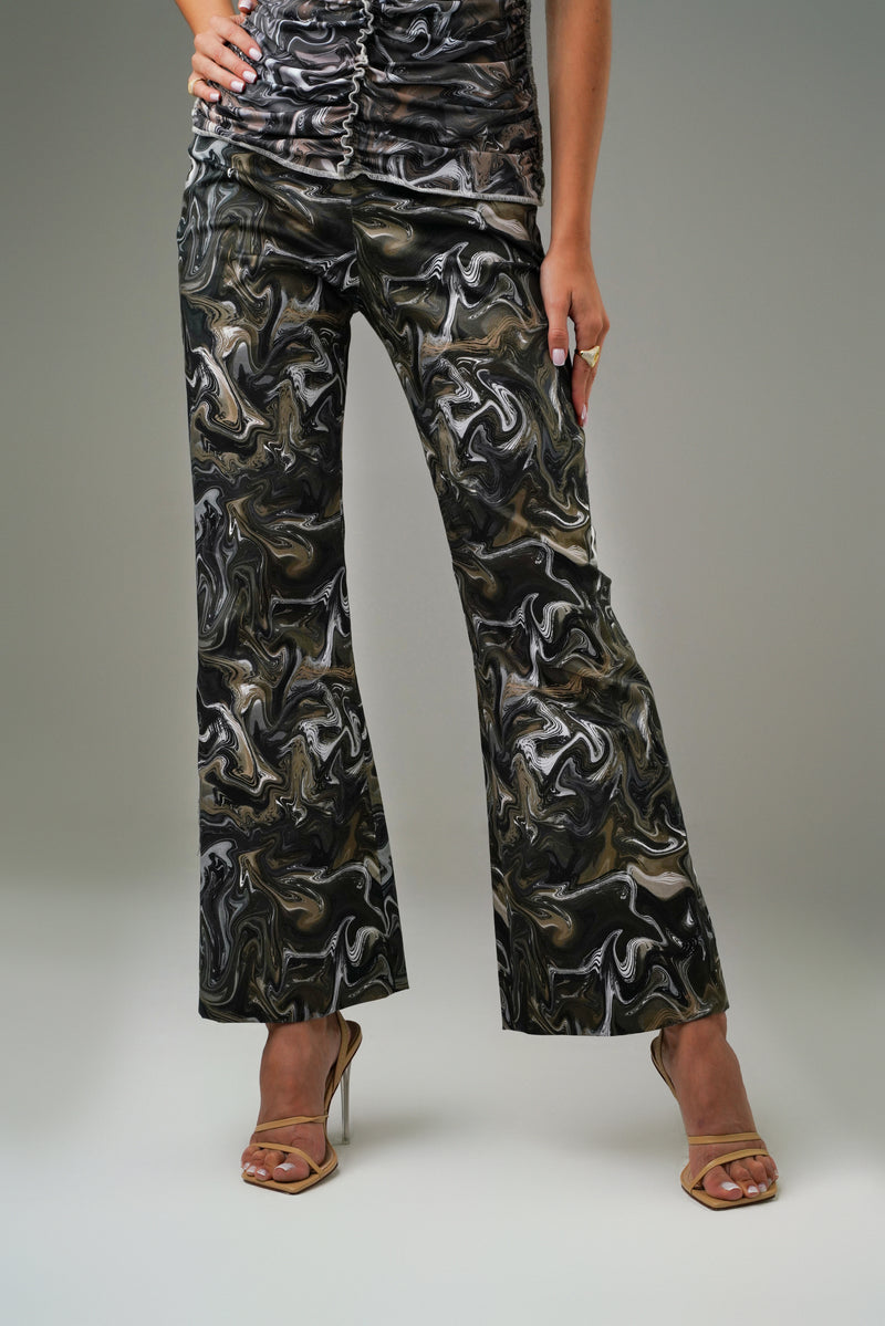 PRINTED BRUNETTE TROUSERS