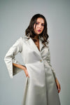 ONE BUTTON COAT DRESS