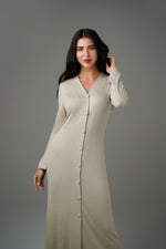 RIBBED SHIRT DRESS