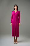 RIBBED SHIRT DRESS