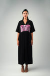 OVERSIZED SHIRT DRESS WITH ELASTIC BELT