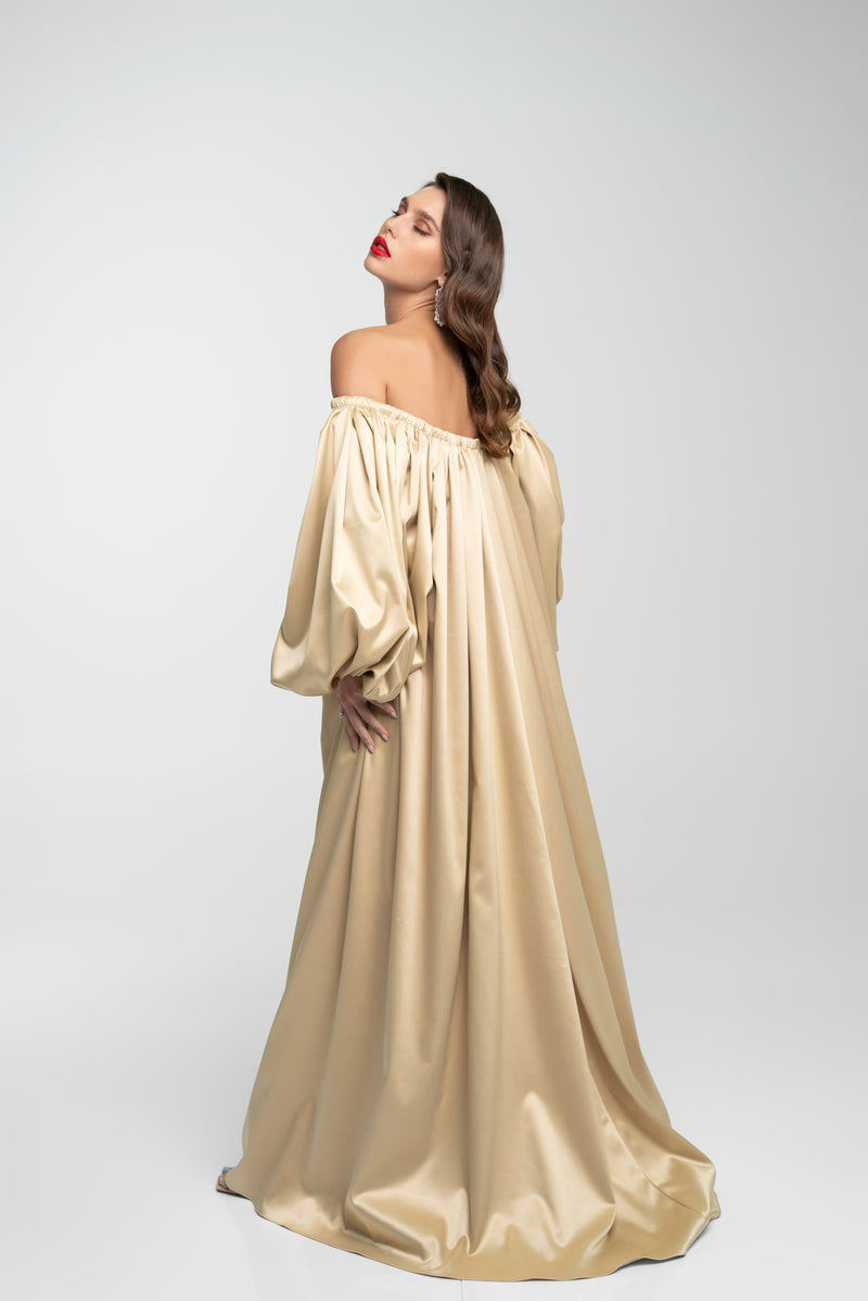 STRAPLESS DRESS X OFF-SHOULDER COVER UP