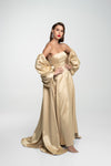 STRAPLESS DRESS X OFF-SHOULDER COVER UP