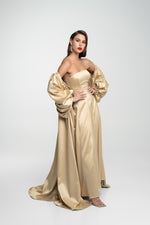 STRAPLESS DRESS X OFF-SHOULDER COVER UP