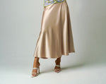 SILK SATIN SKIRT