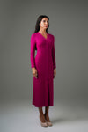 RIBBED SHIRT DRESS