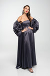 STRAPLESS DRESS X OFF-SHOULDER COVER UP