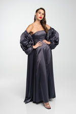 STRAPLESS DRESS X OFF-SHOULDER COVER UP