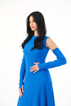 THREE WEAR MULTI-FUNCTIONAL RIBBED DRESS
